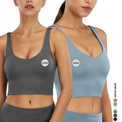 China OEM erwartet 2021 Frauen Sexy Sport BH Crop Top Fitness Plus Size Custom Print Yoga BH zu verkaufen