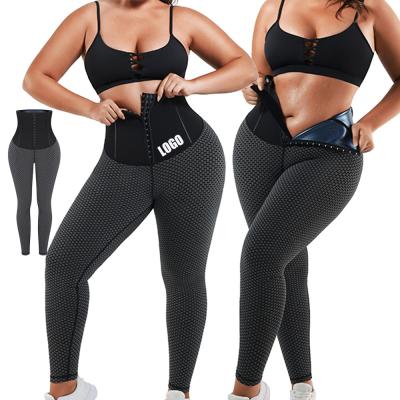 Cina Shappers Neoprene Controllo della pancia Corsa da cintura Leggings con 30%Spandex 70%Nylon in vendita