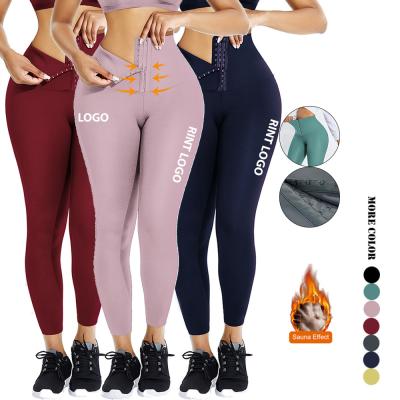 China 7 Colors Bodysuit Tummy Control Plus Size Shapewear Fitness Pants High Waist Leggings Women Body Shaper for sale