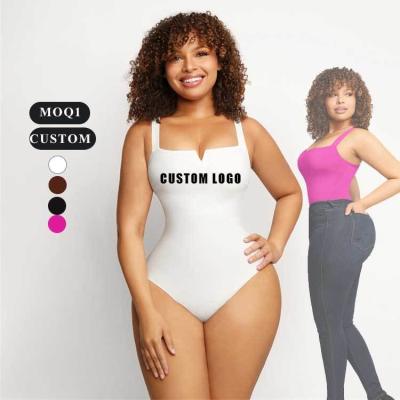 China 80% Nylon 20% Spandex Seamless Bodysuit Shapewear for Women Outfit Clothing Body Suit for sale