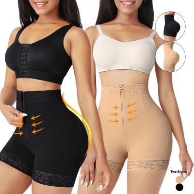 China Controle broek taille trainer dij trimmer full body shaper one piece shapewear vrouwen Te koop