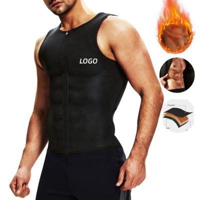 China Workout Gym Zipper Tank Top Sauna Vest Men Neoprene Waist Trainer Shaper Gender Women for sale