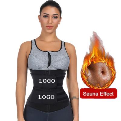 China HEXIN Reißverschluss Vorderkompression Doppelgürtel Neopren/Latex Waist Trainer für Frauen Shaper zu verkaufen