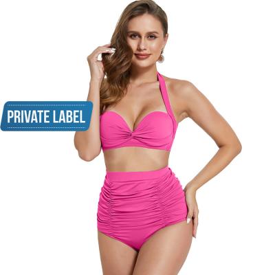 China Hexin Custom High Waist Suit Respirável Solid Shapewear para Mulheres Fitness Traje de Natação à venda