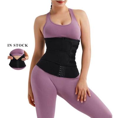 China Schnell trockene HEXIN Schlankheitssauna Schweiß doppelter Band Waist Trainer Gürtel für schnelle Ergebnisse zu verkaufen