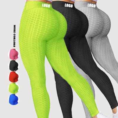 China Colores personalizados Empujar hacia arriba Scrunch Butt Alta cintura Entrenamiento Leggings deportivos Tipo de cintura baja en venta