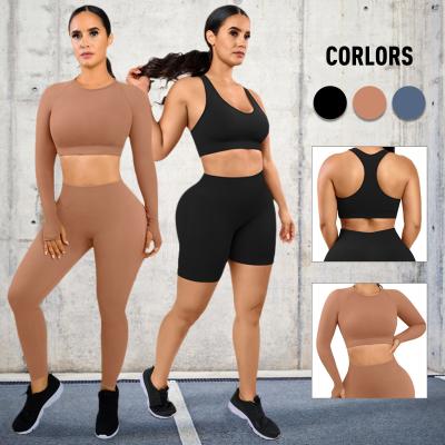 Chine 7 jours d'ordre d'échantillon Délai de livraison Support HEXIN Deux pièces Yoga Set Gym Fitness Set pour femmes à vendre