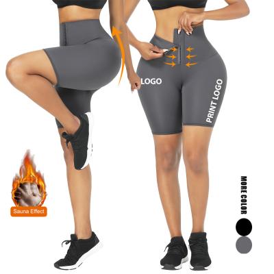 China Custom Logo Hochkompression 2 in 1 Mittelgroße Shorts für Frauen zu verkaufen