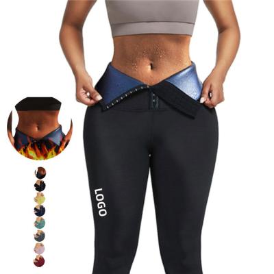 China Leggings de entrenador de cintura alta para mujeres Leggings deportivos gimnasio ropa de acondicionamiento físico suana de neoprene en venta