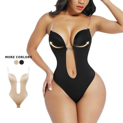 China High Waist Thong Crotchless One Piece Shapewear Bodysuit for Wedding Wear from FUJIAN for sale