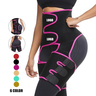 China HEXIN Neoprene Shapewear High Waist Thigh Trimmer with Tummy Control and Sauna Effect for sale