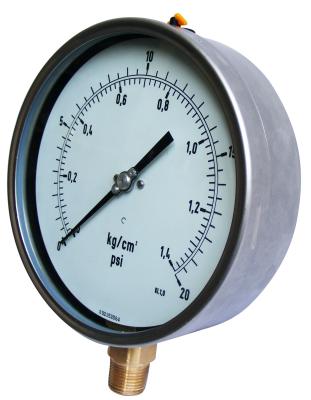 China Flüssigkeit-gefülltes Manometer mit 3