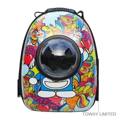 China  				Cartoon Customized Plastic Pet Carrier Outdoor Space Dog Bags 	         for sale