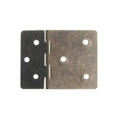 China With Screws 56*43mm Antique Bronze Closet Door Window Folding Hinge 6 Hole Flat Butt Hinge For Wooden Box Gift Box for sale