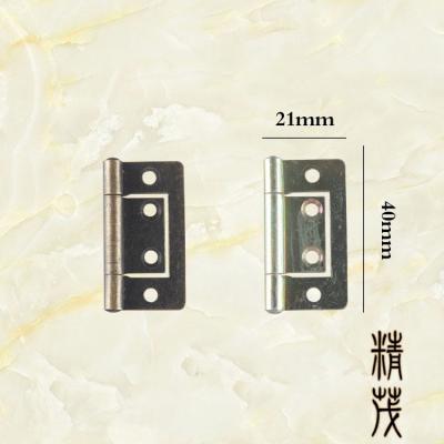 China With Screws 38*21Mm Non-mortise Door Hinges Folding End Cabinet Hinges With Backing Screws For Furniture Windows Cupboard for sale