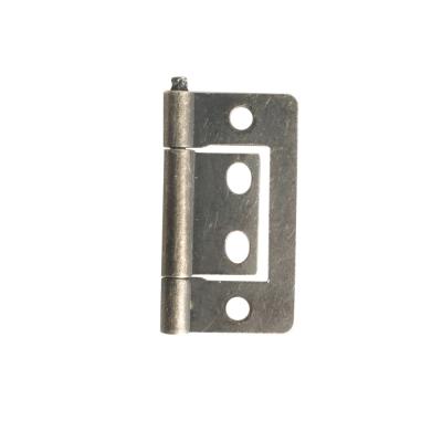 China With Screws 38*21Mm Easy To Install Oval Butterfly Folding Butt Cabinet Hinges Heavy Duty Non-mortise Door Hinges for sale