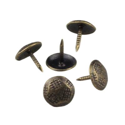 China New Antique 10*10mm Chinese Round Turtle Shape Upholstery Spike Head Diameter Back Upholstery Nails Sofa Furniture Decorative Nail for sale