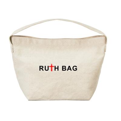 China Ruthbag Waterproof Natural COTTON CANVAS LUNCH BAG With Foil Inner Bag for sale