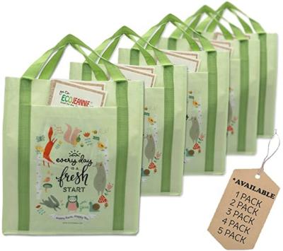 China Ruthbag Handled Nonwoven Reusable Grocery Bag Made w/Recycled Plastic Tote Bag for sale