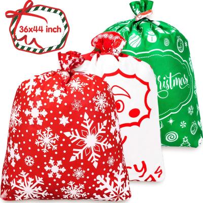 China Ruthbag Giant Handled Christmas Gift Bags Present Extra Large Nonwoven Christmas Wrapping Storage Santa Claus Christmas Sacks Oversized Toy for sale