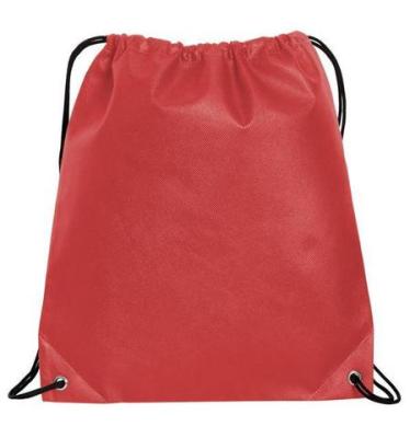 China Rope Handle Ruthbag Two-Tone Polypropylene Webbing Package Nonwoven Drawstring Bag for sale