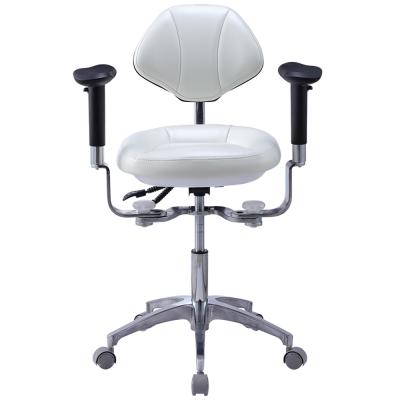 China Metal AliGan Dental Equipment Armrest Backrest Adjustment Seat Dentist Stool Dental Microscope Soft Ergonomic Chair for sale