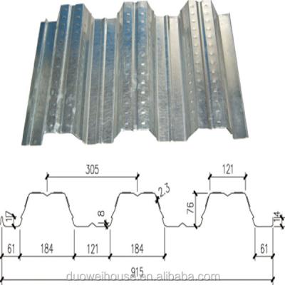 China Hotel China Duowei Metal Galvanized Floor Decking Sheet for sale