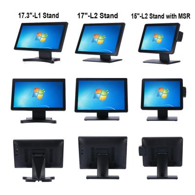 China Commercial Furniture Genuine 15 Inch Flat Panel Capacitive Touch Screen Monitor For POS System for sale