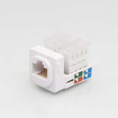 China Australian model 90 degree clip-on type Cat5E / Cat6 RJ45 trapezoidal PCB RJ45 unshielded jack for sale