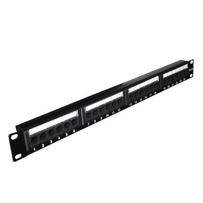 China Corrosion Resistant Steel OEM 12 16 18 24 48 Wenzhou competitive price cat6 rj45 patch panel color codes for sale