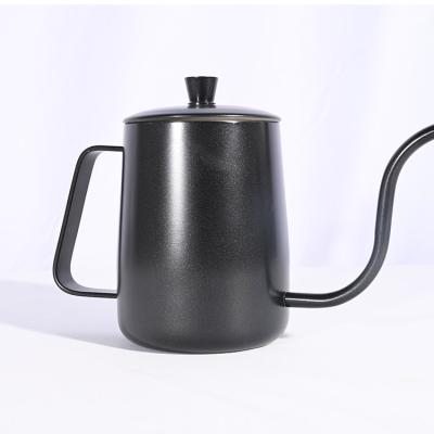 China Sustainable Coffee Pot Tea Kettle Coffee Kettle With Long Wooden Handle for sale