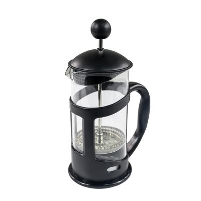 China Portable High Quality Plastic Portable 400ml Coffee French Press With Lid For Office for sale