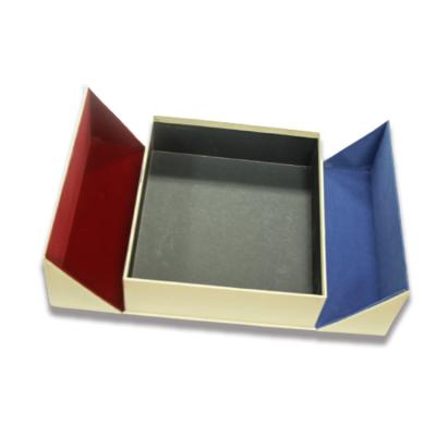 China Luxury Folding Gift Box Custom Logo Wine Packaging Double Door Handmade Opening for sale