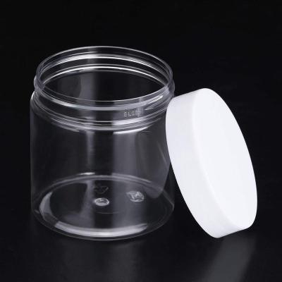 China Clear Plastic Candy Wide-mouth Storage Jar Containers for sale