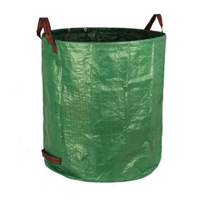 China Eco-friendly Reusable Green Color 272L Lawn Heavy Duty Leaf And Lawn Waster Garden Bag for sale