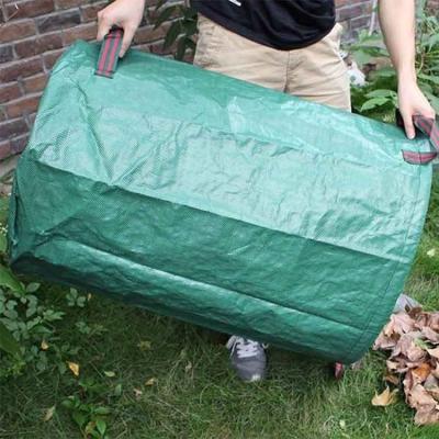 China Large Eco-Friendly Loading Eco-friendly PP Woven Fabric 72 Gallons Garden Leaf Garbage Bag for sale