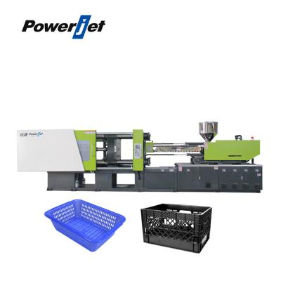 China Powerjet High Quality Fruit Vegetable Plastic Basket Making Injection Molding Machine Te koop