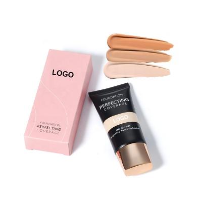 China Long Lasting BB Liquid Cream Base Concealer Moisturizer Base Cream Private Label Makeup Liquid Foundation for sale