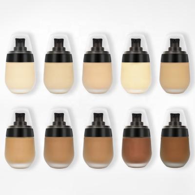 China Moisturizer Private Label Non-logo 10 Color Liquid Foundation Neutral Packing Isolation, Light And Long Lasting Makeup Liquid Foundation for sale