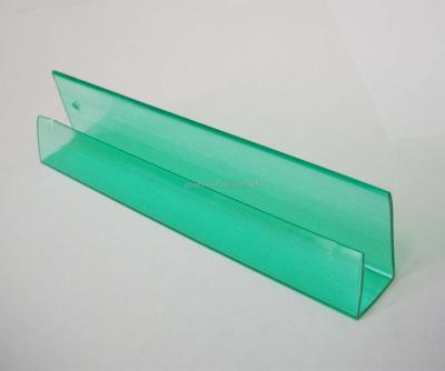 China Strong Color 4mm/6mm/8mm/10mm Polycarbonate Accessories U Strip Profile For Panel for sale