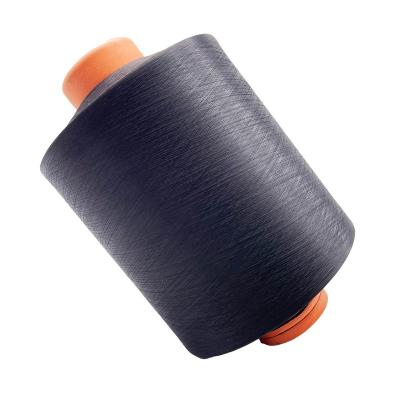 China OEM Durable Yarn Black Colored Polyester Yarn DTY Filament For DTY 75/72 dty yarn for sale