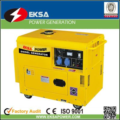 China MIN portable EPD5000S silent diesel generator with canopy 5kva in  EP186 engine with ATS, OHV, dual voltage functions for sale