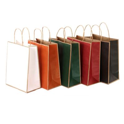 China Logo Luxury Paperbag Boutique Retail Disposable Clothing Packaging Shopping Bag Gift Bag Bolsa De Papel Disposable Custom Paper Bag With Logo for sale