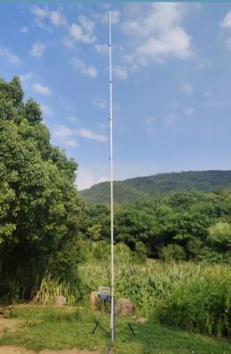 China Antennenmast mit Handschub-Stiel Teleskop-Stiel 12m Leichtgewicht 40ft zu verkaufen