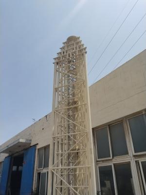 China Torre de aluminio de 100 pies con telescopio en las ruedas en venta