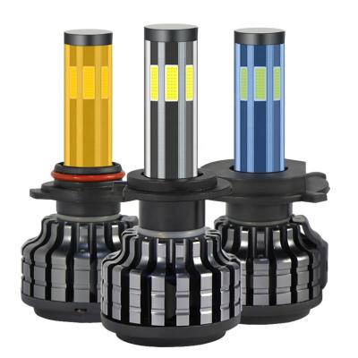 China Car Aluminum Accessories Lights Led Chip Kit De Led H4 H13 9004 360 Cob 9007 Alta Y Baja Headlights Led for sale