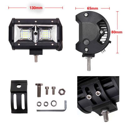 China All cars faros led light yellow lens 54w 18led fog lamp waterproof led work lights for sale