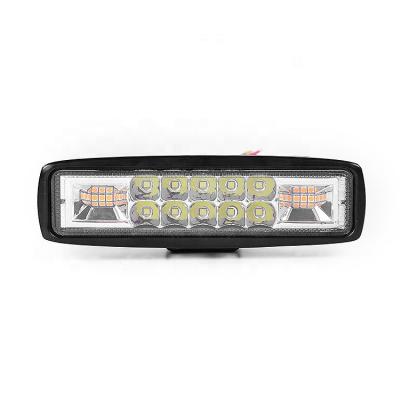 China All cars 2021 mini barra led strobe flash bicolor flash car truck led light bar 18w for sale