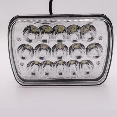 China All Faro cars led 7 pulgadas 45w H4 car led lights faro delantero led 7*6 for sale