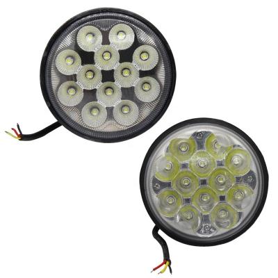 China LED Diecast Aluminum Housing Lux Para Auto Car Focos Led Faro Led Para Motorcycle Car Led Truck Lights 36 Led Work Light for sale